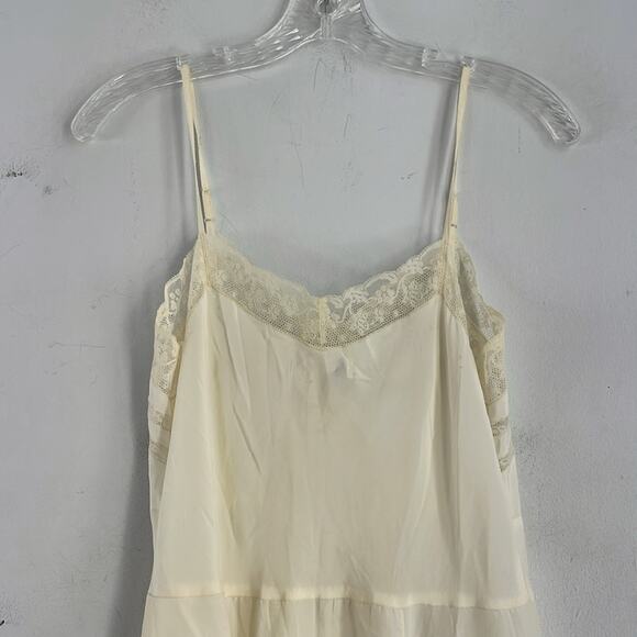 Vintage 50's Barbizon lace detailed long maxi full length slip nightgown dress - Picture 7 of 11